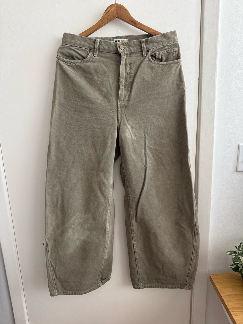 Rudy Jude Canvas Roper Sage Size 4 - Needs Dye